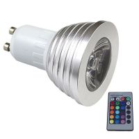 220V /110V RGB Bulb lamp RGB LED Bulb GU10 3W Ceiling spotlight LED Lamp Light Led Spotlight Spot light 16 Color Change Dimmable Lamp
