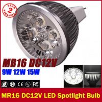 1x Dimmalbe GU5.3 MR16 9W 12W 15W LED Light GU 5.3 LED bulb lamp 12V LED COB Spot down led light spotlight