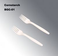 Disposable Fork Bgc-01 (150mm) In Cornstarch Material Eco-friendly Cutlery