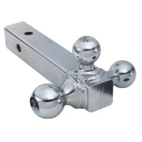 3 ball hitch ball mount chrome plated