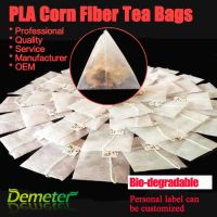 pyramid teabags making PLA corn fiber fabric biodegradable