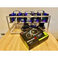 New 6 GPU GeForce GTX 1660 SuperMining Rig ETH 175 MH/s 500w EnergyEfficient