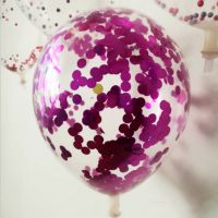 Clear Latex Transparent Confetti balloons for wedding party decorations