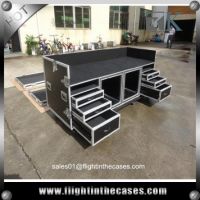 Drawer flight case of DJ Workstation