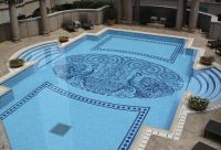 crystal glass mosaic--Swimming Pool