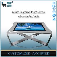 LASVD 42 inch Interactive table with glass top Capacitive Touch Screen All-in-one coffee table