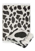 Wool  Throw Blanket with fringe  55x79â€ (Twin) in jacquard animal design, Medium Weight, made in Europe By Yaroslav Mill.