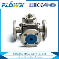 Stainless steel 3 way ball valve