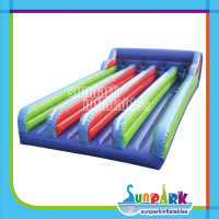 Four Lanes Inflatable Bungee Running Course