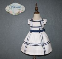 Cotton childrens latest casual dress designs for summer