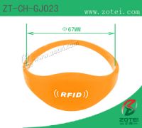 Oblate RFID Silicone Wristband