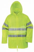 Cheap Polyester/PVC Hi-vis Rain Suit
