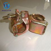 Scaffolding fixed and swivel clamp coupler