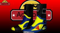 Vr46 Motorbike Leather Shoes Motorcycle Racing Leather Boots