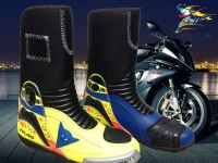 VR46 Motorbike Leather Shoes Motorcycle Racing leather boots