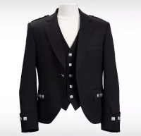 New Handmade Argyle/Argyll Jacket & Vest/Waistcoat, Kilt Jacket