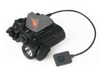 Tactical airsoft hunting flashlight DBAL-D2 Dual Beam Aiming Laser Red  with R LED Illuminator Class 1