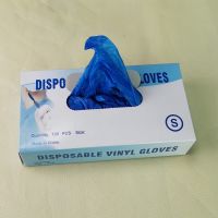 Disposable blue vinyl gloves/Food factory use vinyl gloves