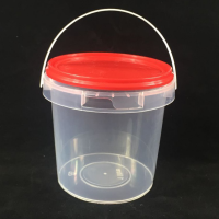 Wholesale Food Grade Clear Round 1l Plastic Bucket