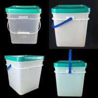 Wholesale Food Grade Square 15l, 20l, 25l  Plastic Bucket