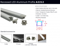Led Aluminum Profiles,Profiles for Led Strip Light, Aluminum Profile for Kitchen Cabinet