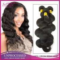 Top quality wholesale price unprocessed virgin brazilian hair weave bundles sew in hair extensions