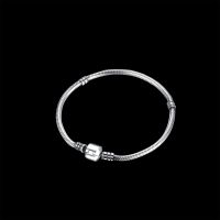 17-20cm Antique Finish Round Snake Chain 925 Sterling Silver Diy Bracelets For Women