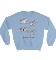 Zombie Unicorn Sweatshirt Unisex