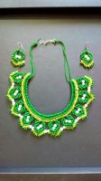 Hand Made Macrame Necklace with Earings
