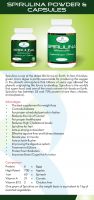 Spirulina powder and capsules