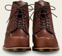 Red Wing Mens Boots 2954 6-Inch Moc Toe Heritage Work Amber Portage