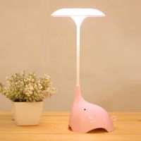  In stock USB Charging White Light Cute Elephant LED Desk Lamp Eye-protection Touch Control 3 Dimmable Levels  night light  