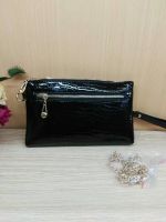 China Wholesale Black Fox Button Clutch Bag