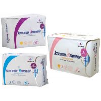 active oxygen and negative ion sanitary pads and everyday panty liner