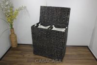 Rect water hyacinth hamper SD8048A/1BR07