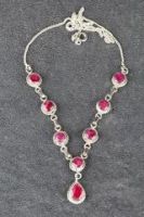 On Sale Handcrafted Ruby Gemstone Necklace 