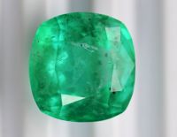 24.78 cts Emerald Stone Colombian "Cut Cushion" Good Quality