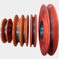 China OEM cast iron v belt and u belt pulley for ceramic industry