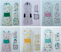 Apron Sets - Apron, Oven mitt, Pot holder