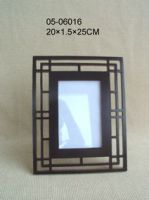 black lattice photo frame