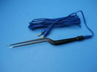 Bipolar Bayonet Forceps 8.5"(BLACK) ReUsable Electrosurgical Instruments w/Cord