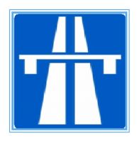 Iran road traffic freeway arker sign, Iran road traffic freeway marker signal