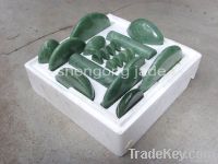 Jade massage stone set