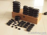 hot massage stones set for spa massage therapy