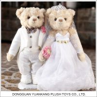 2017 Hot Wedding Gift Plush Teddy Bear Handmade