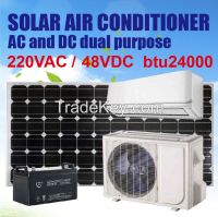 Grid connected solar air conditioner 24000btu/h