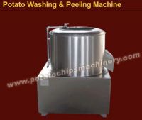 Potato washing and peeling machine