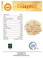 Wood pellet DINplus+, 100% Pure Pine, Ash - 0, 34%