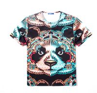 Colorful 3D Cartoon Printed Short Sleeve T-Shirt Fashion Tees