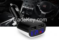 4.8A Dual USB Port Car Charger with LED Screen
